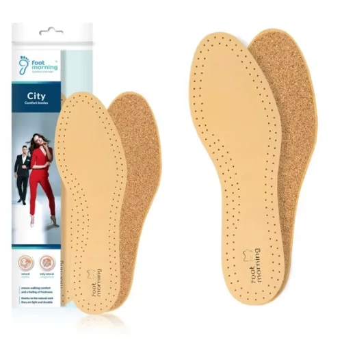 Wkładki do butów Skóra Korek Garbowana CITY