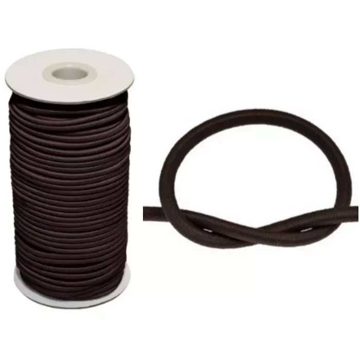 GumoSznurek Poliestrowy 5mm C.brąz 50mb