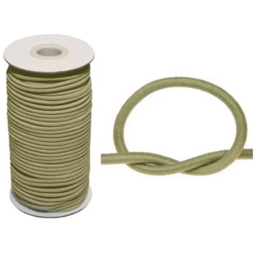 GumoSznurek Poliestrowy 5mm Oliwka 50mb