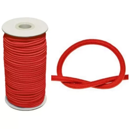 GumoSznurek Poliestrowy 2mm Czerwony 50mb