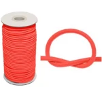 GumoSznurek Poliestrowy 2mm Pomarańcz Neon 50mb