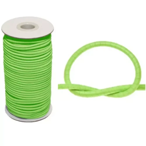 GumoSznurek Poliestrowy 2mm Zielony Neon 50mb