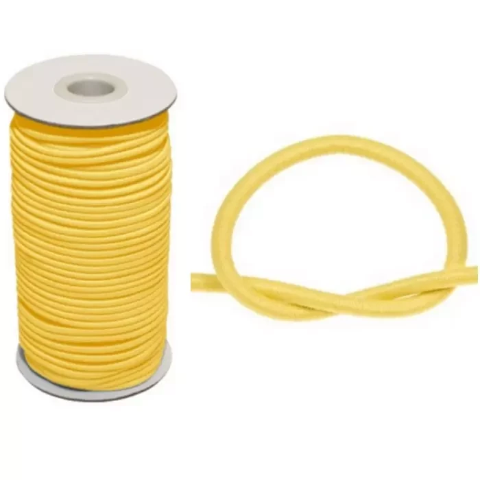 GumoSznurek Poliestrowy 2mm Żółty 50mb