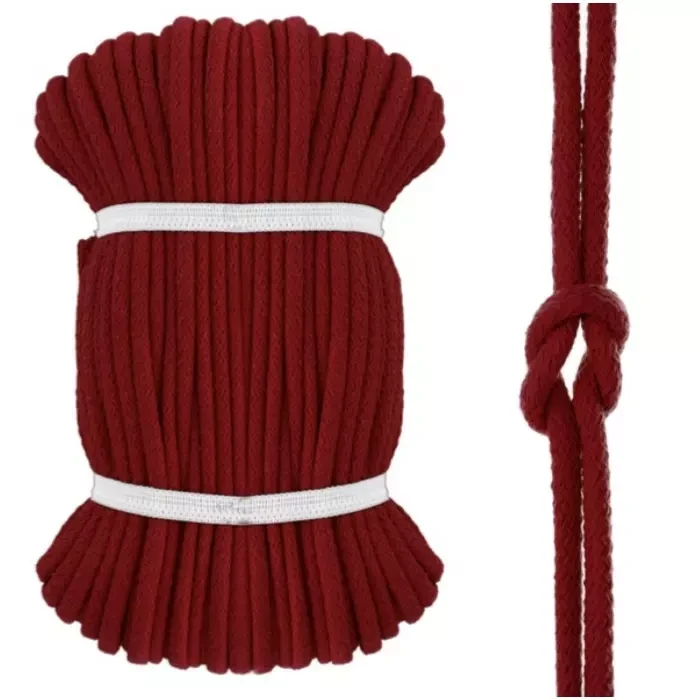 Sznurek bawełniany 8mm Linka Bawełna 50mb