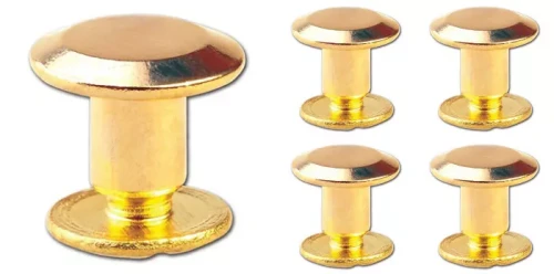 Nit skręcany Nity skręcane Śrubka 5mm Złoty 5szt