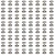 Nity dwustronne 12x9mm Srebrne 100szt