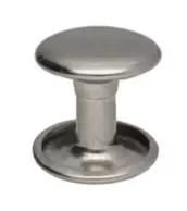 Nity dwustronne 12x9mm Srebrne 100szt
