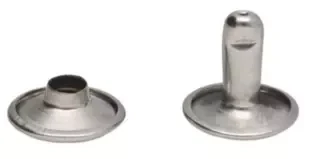 Nity dwustronne 12x9mm Srebrne 100szt