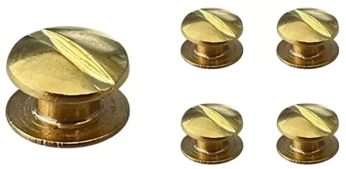 Nity skręcane Śrubka 3,5mm Złoty 5szt Nity Introligatorskie