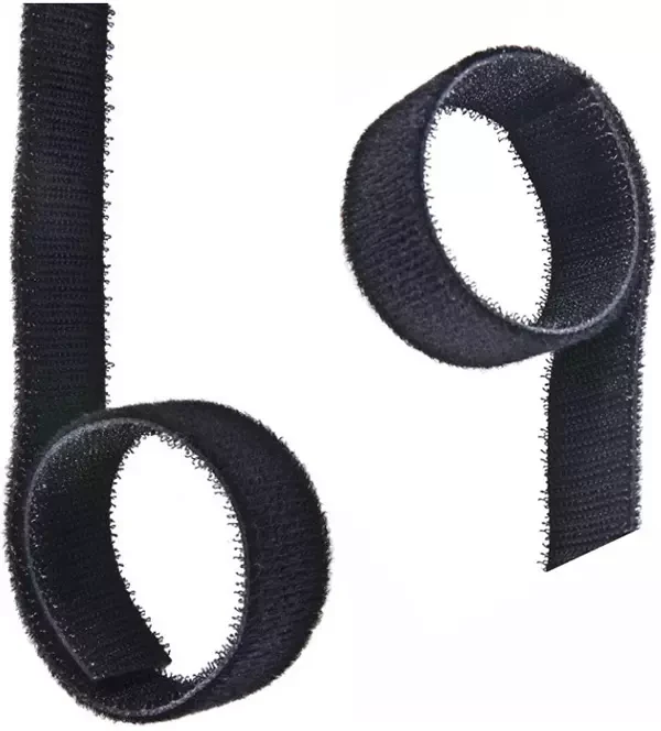 Dwustronna Taśma Rzep 30mm Czarna gr.2,5mm