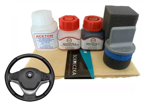 Zestaw do Renowacji Kierownicy Czarny Farba Renoskór