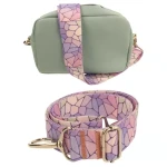 Pasek do torebki MOZAIKA 40mm ZEPNIJ srebrne