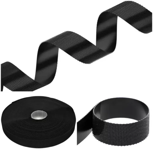 Taśma Rzep Haczyk 16mm Twarda Czarny 25mb