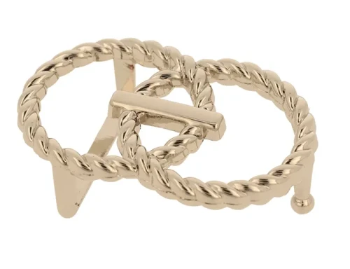 Klamra Damska 30mm Ozdobna na Bolec Srebrna