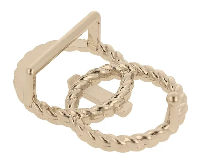 Klamra Damska 30mm Ozdobna na Bolec Srebrna