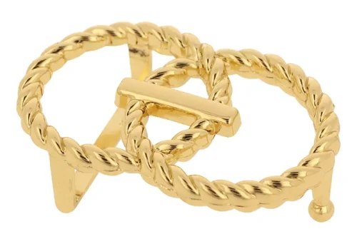 Klamra Damska 30mm Ozdobna na Bolec Złota