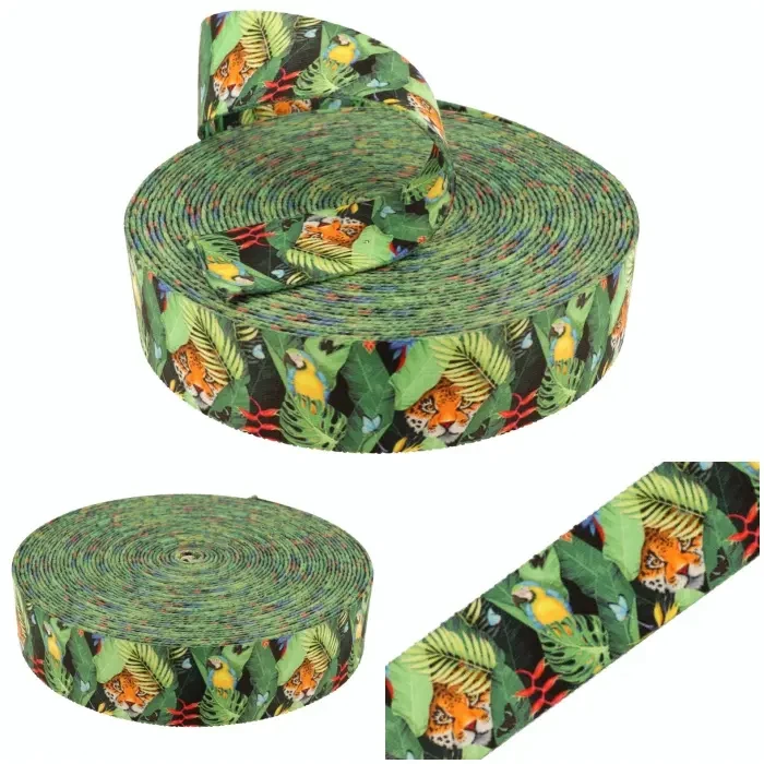 Taśma Nośna z Nadrukiem Sublimacyjnym TROPICAL 30mm