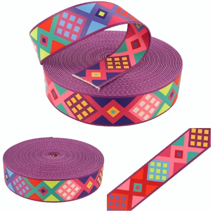 Taśma Nośna z Nadrukiem Sublimacyjnym PERU 40mm