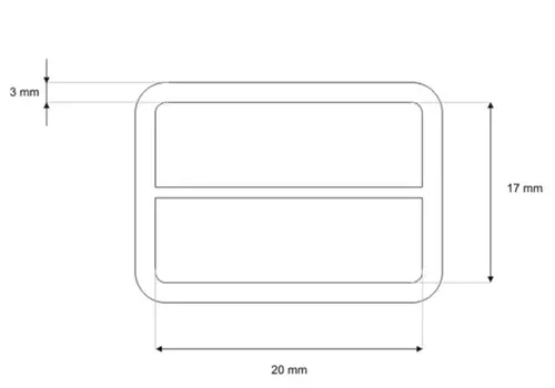 Regulator kaletniczy Metalowy 20/15/3mm 10szt Złoto