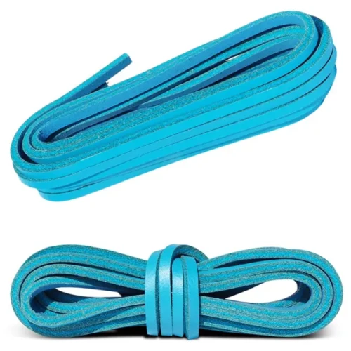 Sznurówki Skórzane Rzemyk 120cm Turkus