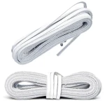 Sznurówki Skórzane Rzemyk 140cm Białe