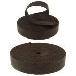 Taśma Bawełniana 25mm CZARNA Parciana Pasek Smycz 