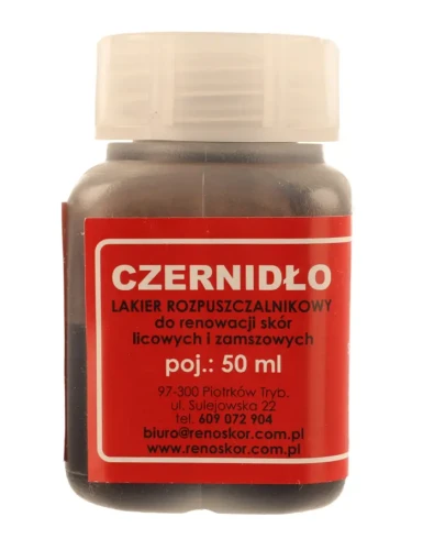 Farba Spirytusowa do Skóry Zamszu Czernidło