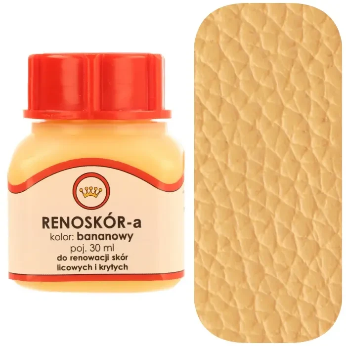 Farba do skóry licowej Renoskór WILBRA 30 ml elastyczna, półmat, odporna na wodę i zginanie