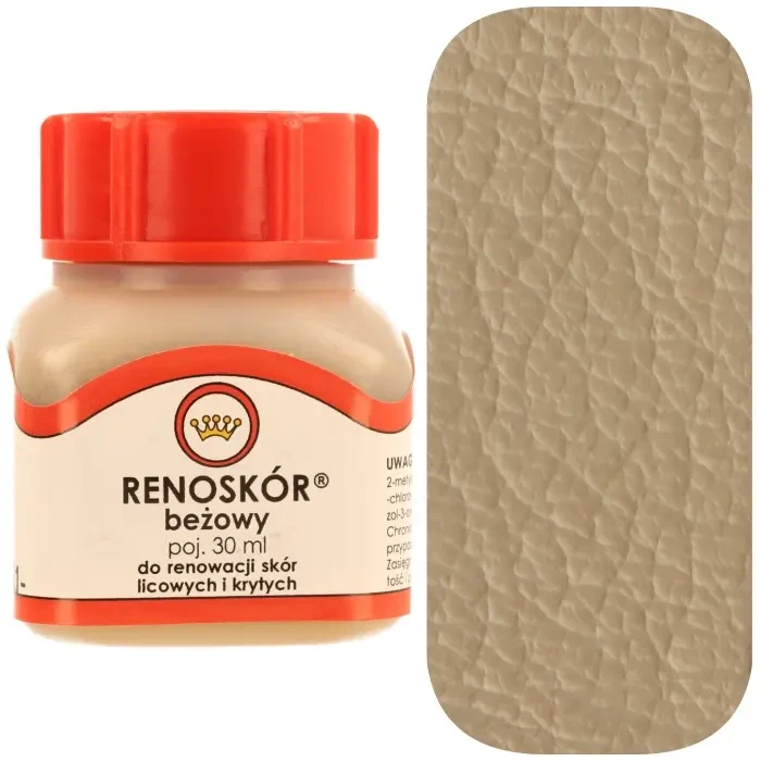 Farba do skóry licowej Renoskór WILBRA 30 ml elastyczna, półmat, odporna na wodę i zginanie