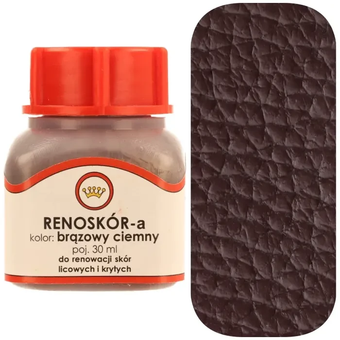 Farba do skóry licowej Renoskór WILBRA 30 ml elastyczna, półmat, odporna na wodę i zginanie