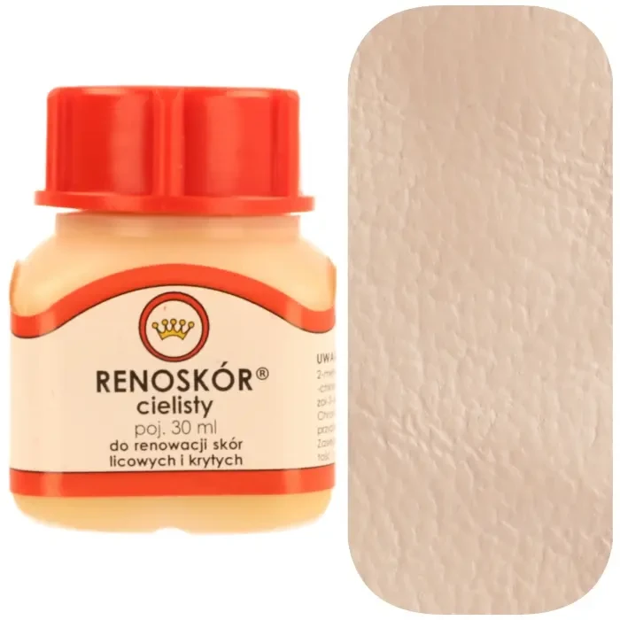 Farba do skóry licowej Renoskór WILBRA 30 ml elastyczna, półmat, odporna na wodę i zginanie