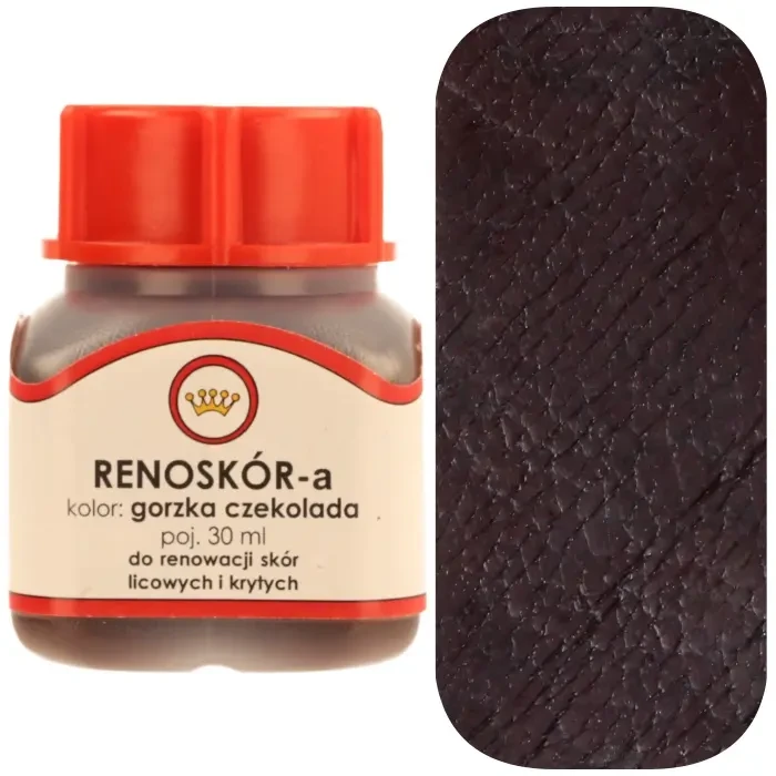 Farba do skóry licowej Renoskór WILBRA 30 ml elastyczna, półmat, odporna na wodę i zginanie