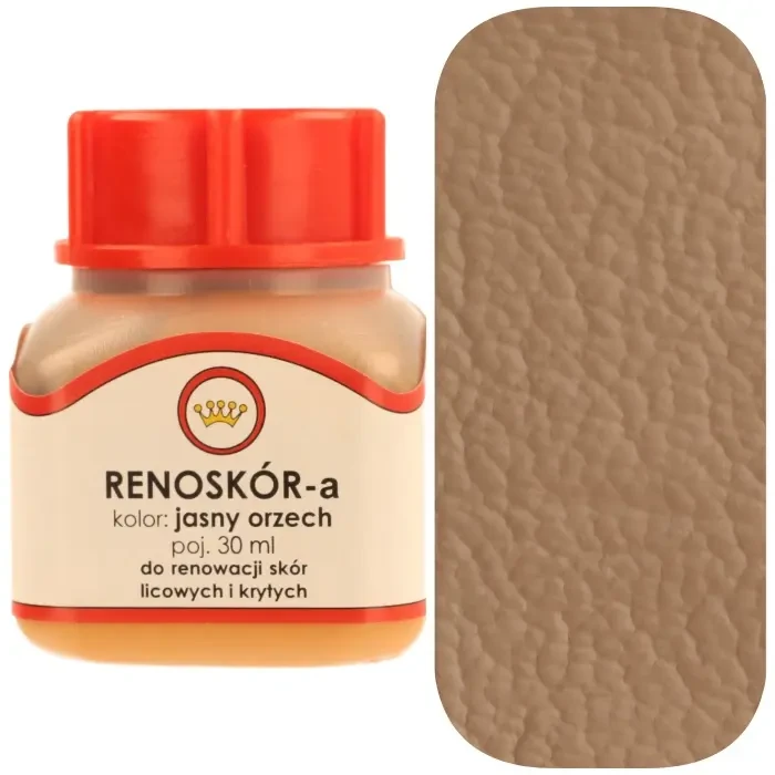 Farba do skóry licowej Renoskór WILBRA 30 ml elastyczna, półmat, odporna na wodę i zginanie