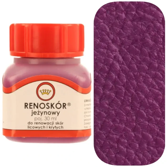 Farba do skóry licowej Renoskór WILBRA 30 ml elastyczna, półmat, odporna na wodę i zginanie
