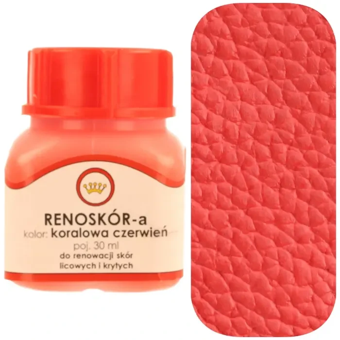 Farba do skóry licowej Renoskór WILBRA 30 ml elastyczna, półmat, odporna na wodę i zginanie