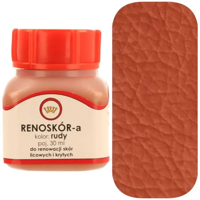 Farba do skóry licowej Renoskór WILBRA 30 ml elastyczna, półmat, odporna na wodę i zginanie