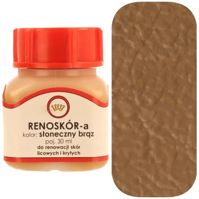 Farba do skóry licowej Renoskór WILBRA 30 ml elastyczna, półmat, odporna na wodę i zginanie