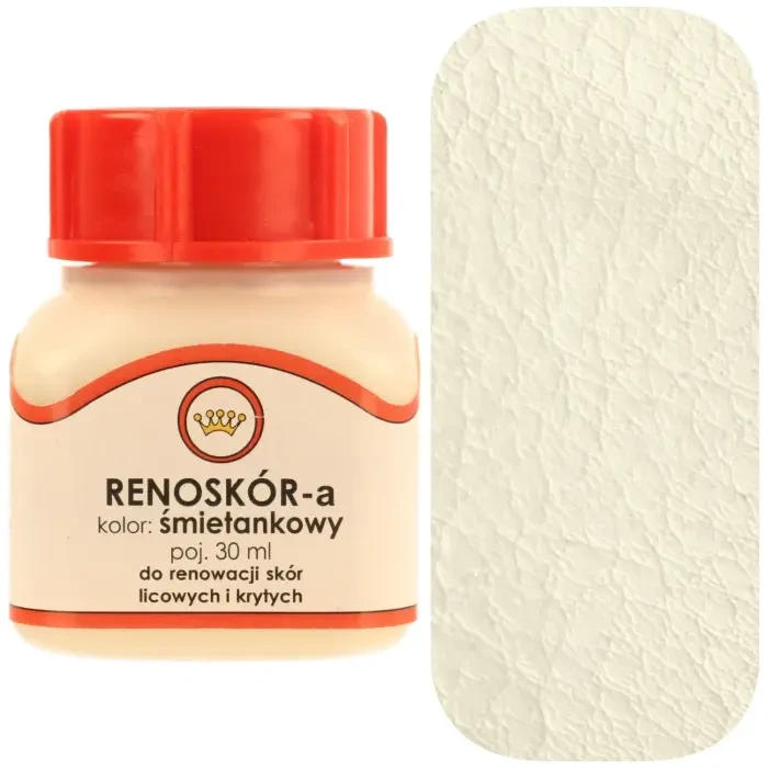 Farba do skóry licowej Renoskór WILBRA 30 ml elastyczna, półmat, odporna na wodę i zginanie