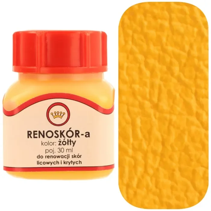 Farba do skóry licowej Renoskór WILBRA 30 ml elastyczna, półmat, odporna na wodę i zginanie