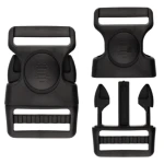 Klamra 38 mm plastikowa mrozoodporna z blokadą – czarna, 5 szt.