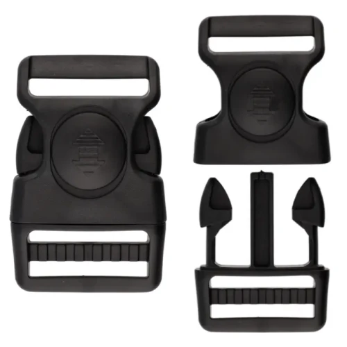 Klamra 38 mm plastikowa mrozoodporna z blokadą – czarna, 5 szt.