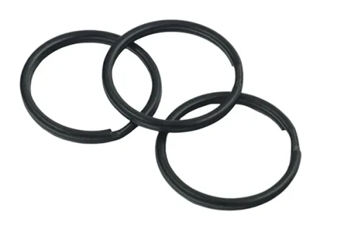 Kółko do kluczy 25mm Czarny Mat Spiralne Brelok 20szt