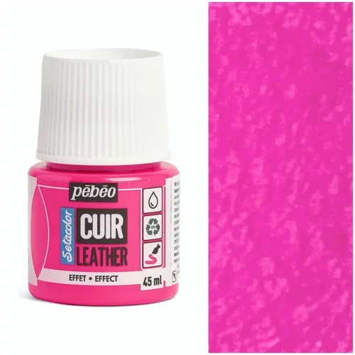 Farba Akrylowa 45ml Skóra EkoSkóra Pebeo RÓŻ FLUO Customizacja