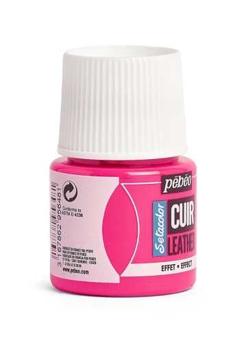 Farba Akrylowa 45ml Skóra EkoSkóra Pebeo RÓŻ FLUO Customizacja