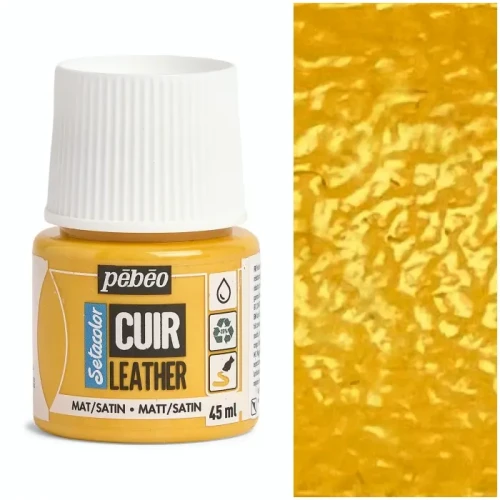 Farba Akrylowa 45ml Skóra EkoSkóra Pebeo ŻÓŁTE SŁOŃCE Customizacja