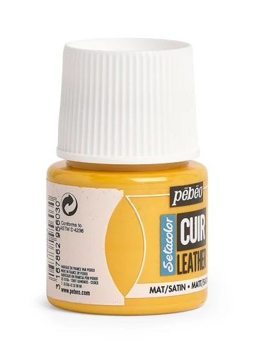 Farba Akrylowa 45ml Skóra EkoSkóra Pebeo ŻÓŁTE SŁOŃCE Customizacja