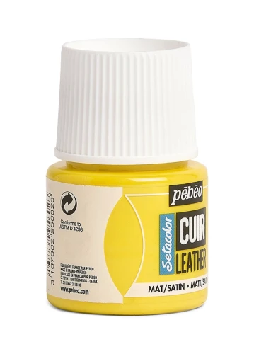 Farba Akrylowa 45ml Skóra EkoSkóra Pebeo ŻYWY ŻÓŁTY Customizacja