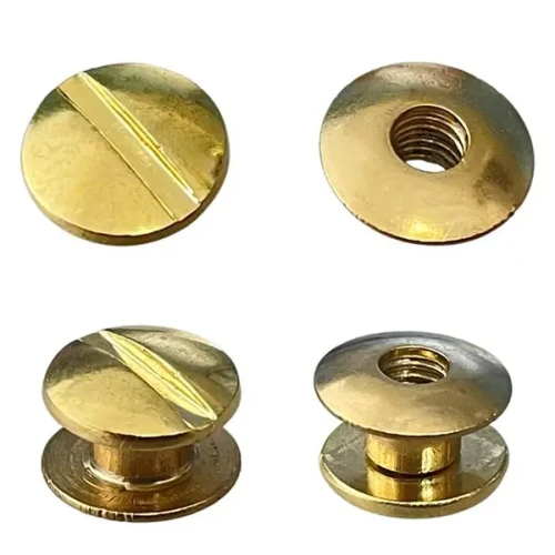 Nity skręcane Śrubka 3,5mm Złoty 5szt Nity Introligatorskie