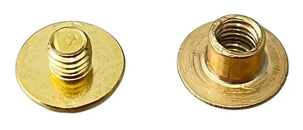 Nity skręcane Śrubka 3,5mm Złoty 5szt Nity Introligatorskie