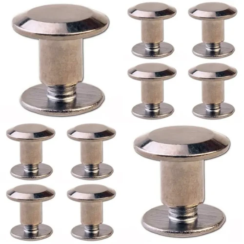 Nity skręcane Nit Śrubka 5mm Ciemny Nikiel 10szt